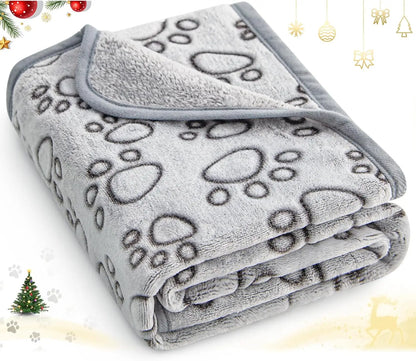 Premium Soft Pet Blanket - Washable Indoor Dog & Cat Throw for Small Medium Large Puppies