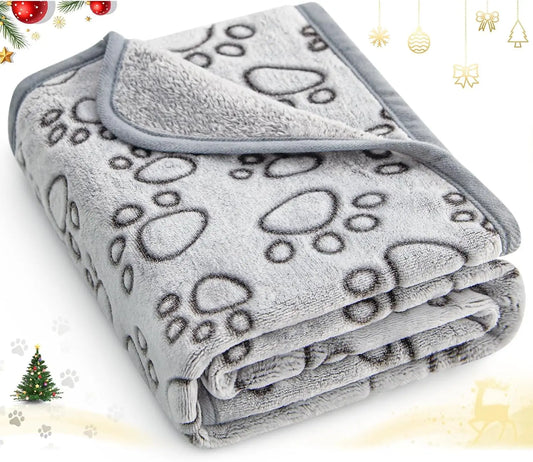Premium Soft Pet Blanket - Washable Indoor Dog & Cat Throw for Small Medium Large Puppies