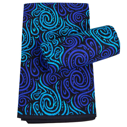 Veritable African Ankara Wax Fabric - 6 Yards Batik Polyester Textile for Dresses, Sewing & DIY Crafts