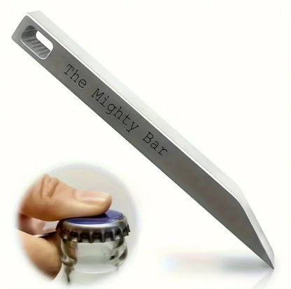 Heavy Duty Stainless Steel Pocket Knife Keychain – EDC Multitool with Bottle Opener for Everyday Carry