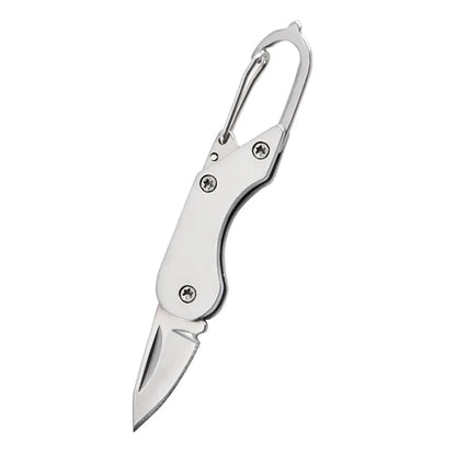 Stainless Steel Mini Folding Knife Keychain – Portable EDC Pocket Multitool for Camping & Outdoor Use