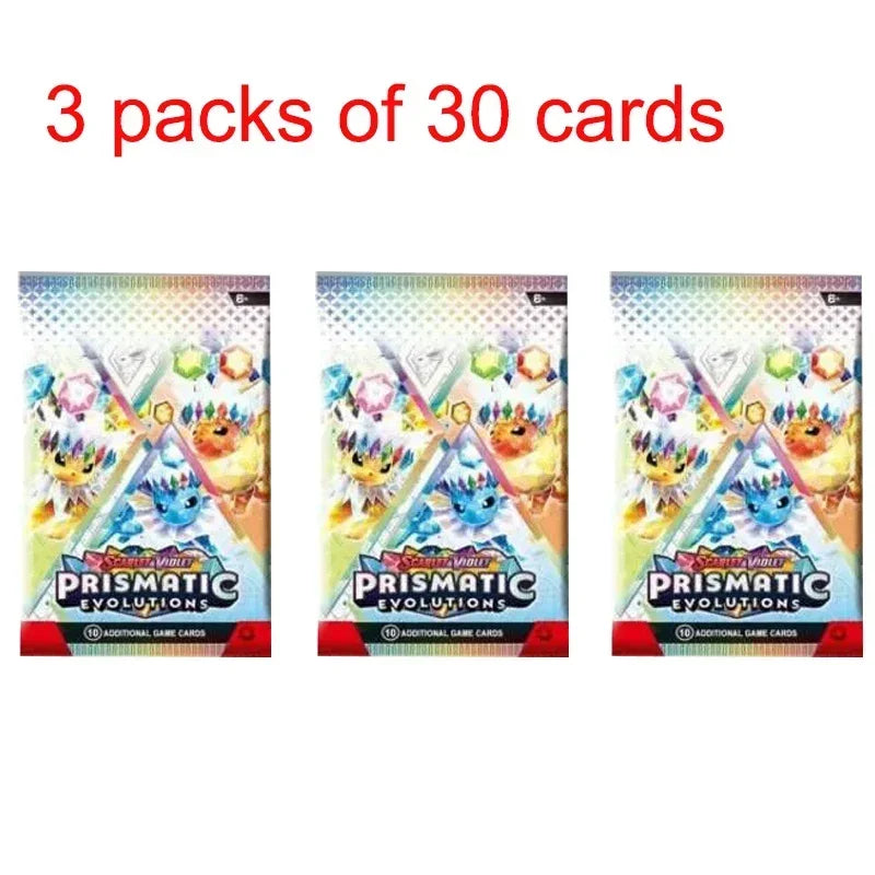 360Pcs Pokemon Cards – Destined Rivals Prismatic Evolutions Scarlet & Violet PALDEAN English Booster Pack