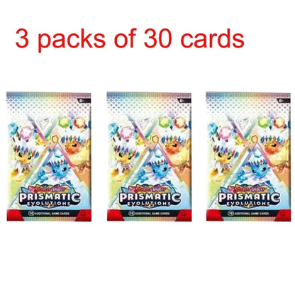 360Pcs Pokemon Cards – Destined Rivals Prismatic Evolutions Scarlet & Violet PALDEAN English Booster Pack