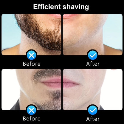 Men’s Electric Mini Shaver – Rechargeable Type-C Portable Razor with LED Digital Display, Wet & Dry Use Beard Trimmer for Home & Travel (Unisex)