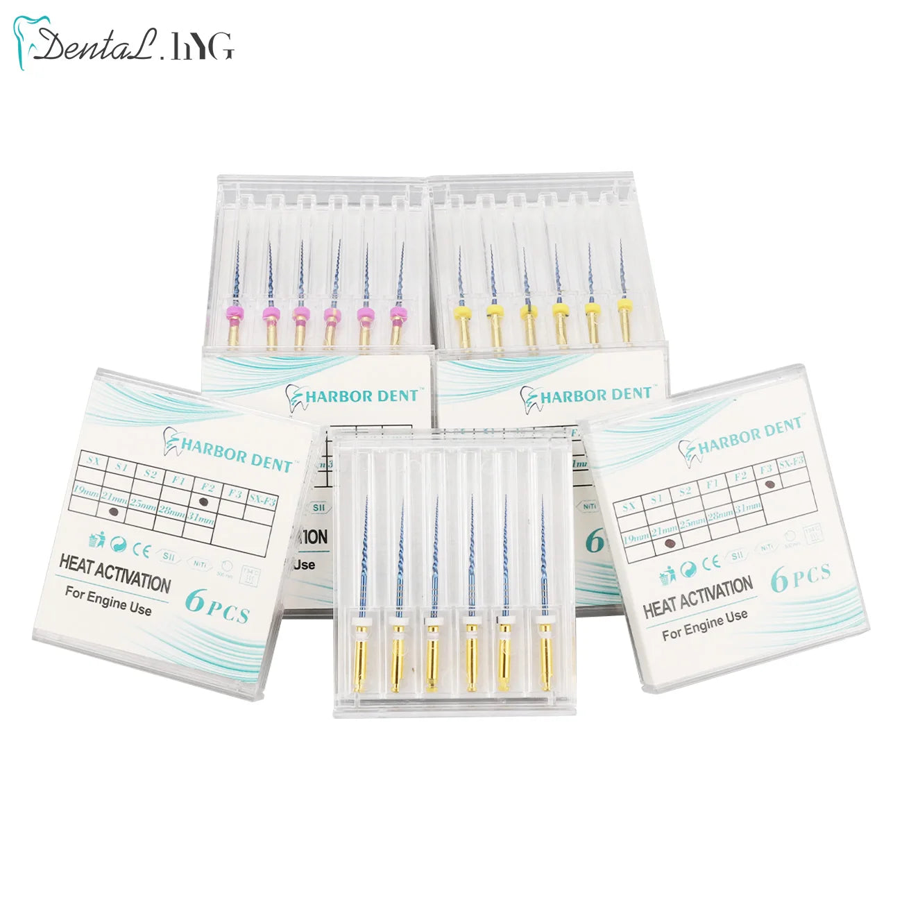 Dental SX-F3 Blue Nitinol Rotary Files – Endodontic Root Canal Engine Tool for Dentistry