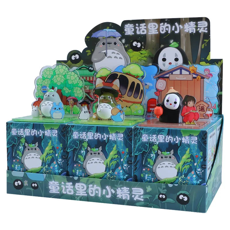 Multiple Styles Hayao Miyazaki Anime Blind Box Figurines – Fairy Tale Elves Scene, Student Gift & Wholesale Collectibles