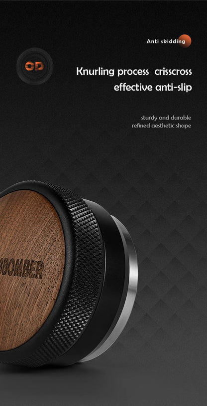 MHW-3BOMBER 30lb Calibrated Coffee Tamper – 51mm/53mm/58mm Flat Espresso Tamper with Spring-Loaded Pressure for Baristas