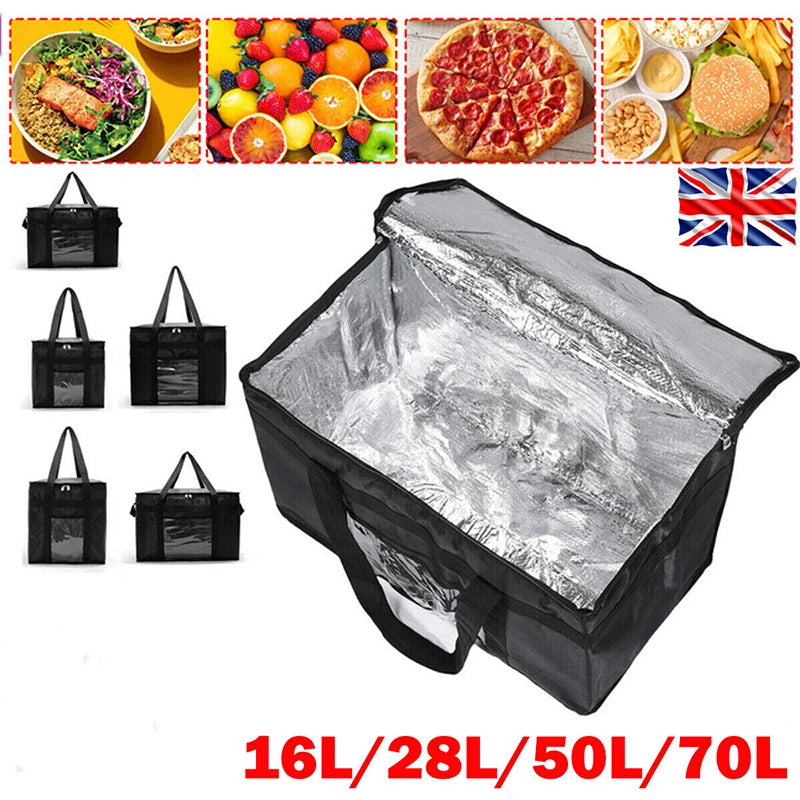 Insulated Thermal Cooler Bag — Large Drink & Food Storage Bag with Zipper, Chilled Lunch Box for Picnic & Meal Storage