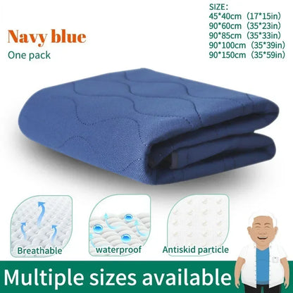 Washable Incontinence Urinary Bed Pad – Thickened Waterproof Reusable Mattress for Elderly, Adult, Paralyzed & Bedridden Care