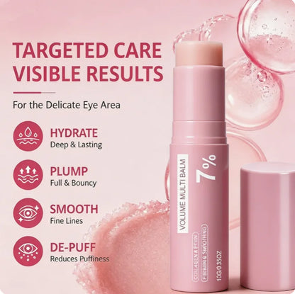 PDRN Pink Collagen Multi Balm Stick - Volufiline Facial, Eye, and Neck Moisturizer for Hydrated, Plump-Looking Skin