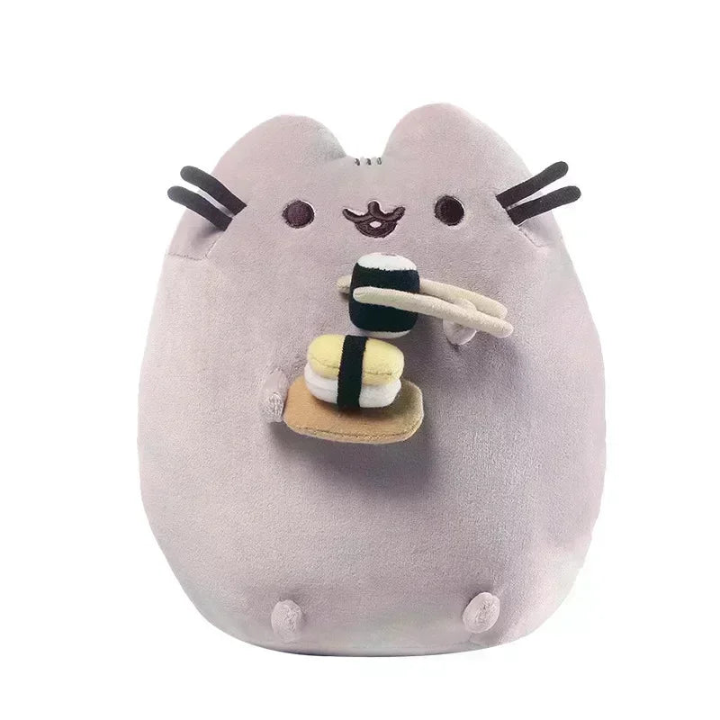 Pusheen Kawaii Cat Plush Toy - Cute Donut, Unicorn, Ice Cream, Pizza, and Cake Stuffed Animal for Gifts and Room Decor