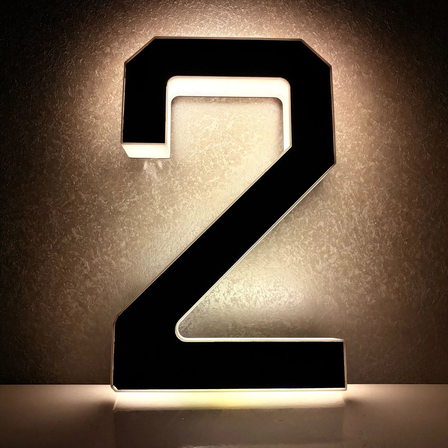 Solar LED House Number Light - Waterproof Light-Up Address Sign for Outdoor Home Decor