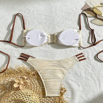 2025 Women’s Sexy Bikini Set – Push-Up Swimwear, Brazilian Beach & Pool Bathing Suits