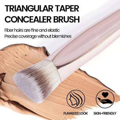 MAANGE Under Eye Concealer Brush - Triangle Foundation & Liquid Cream Blending Makeup Brush