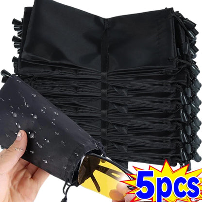 1/100pcs Portable Soft Cloth Sunglasses Bag – Waterproof Microfiber Dust Pouch Eyewear Storage Case