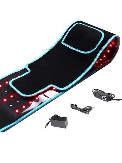 Red & Infrared Light Therapy Belt 850nm 660nm LED Slimming Waist Wrap Fat Burn Full Body Heat Pad