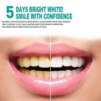5 Day Teeth Whitening Powder – Removes Plaque & Stains, Deep Cleaning, Fresh Breath & Oral Hygiene Care