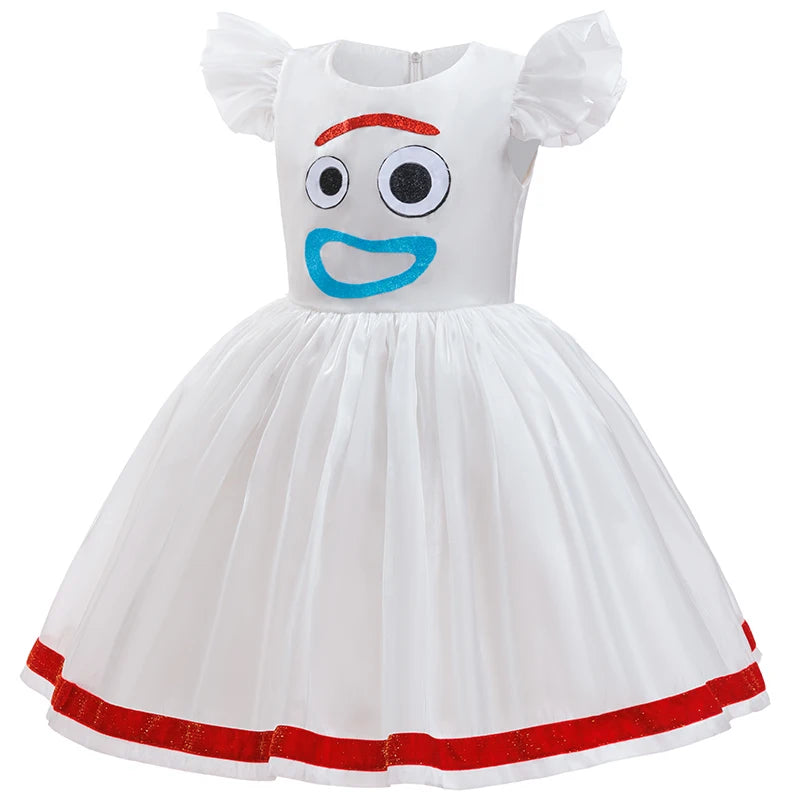 Girls Halloween Cosplay Dress - Flying Sleeve Anime Costume for Ages 2–8