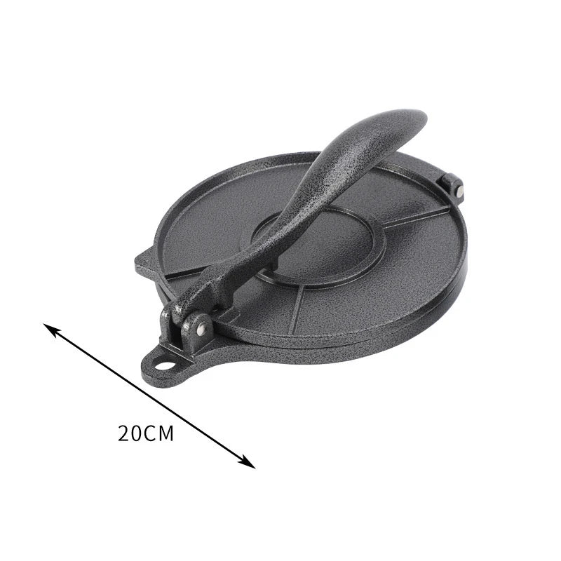 Aluminium Alloy DIY Tortilla Press Maker - Manual Corn Dough Pressing Tools for 16/20cm Tortillas - Kitchen Bakeware Cooking Accessories