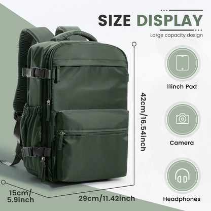 Ryanair Cabin Bag 40x20x25 — Men’s Air Vacuum Compression Laptop Backpack with 42x29x15 Vacuum Clothing Storage Bag