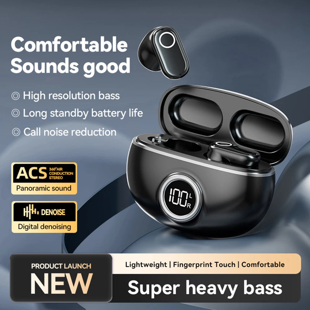 Wireless BT5.4 Translator Earbuds — Real-Time 144-Language Translation, 99% Accuracy, HIFI HD Voice with Touch Control