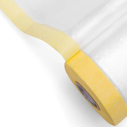 Pre-Taped Masking Film Roll with Adhesive Tape for Automotive Painting & Surface Protection