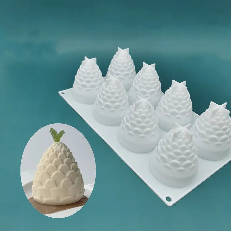 3D Fruit Shape Silicone Cake Mold — French Dessert Baking Tools for Brownies, Mousse & Pastry Decoration