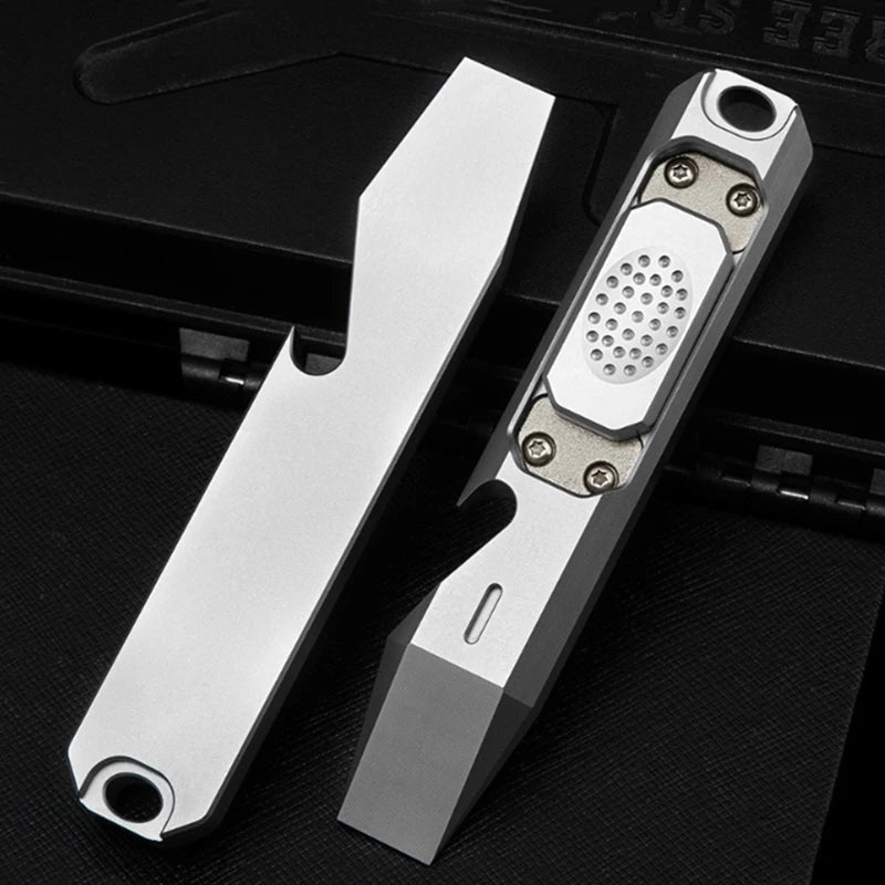 Titanium Alloy Multifunction EDC Tool – Wrench, Pry Bar, Bottle Opener & Screwdriver for Outdoor Use