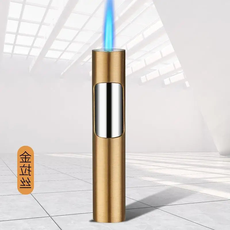 Honest Metal Windproof Torch Lighter – Refillable Pen Jet Flame for Kitchen, BBQ & Camping