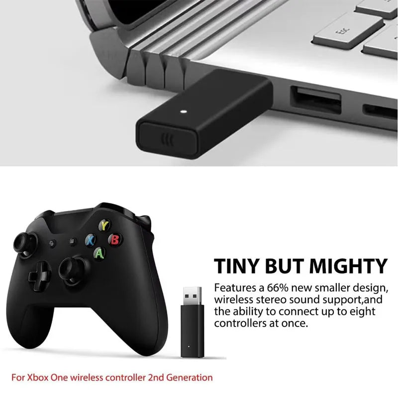 Xbox One Wireless Adapter USB Receiver – 1st & 2nd Gen for Windows 10 PC & Laptops