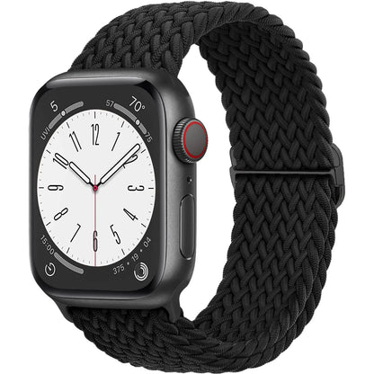 Braided Solo Loop Apple Watch Band – Stretch Nylon Bracelet Strap for Series SE, 6–11 & Ultra 2 (40mm–49mm) Adjustable Correa