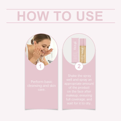 Hoygi SPF 50+ Matte Setting Spray — Long-Lasting Oil-Control Waterproof Makeup Fixer (Non-Greasy)