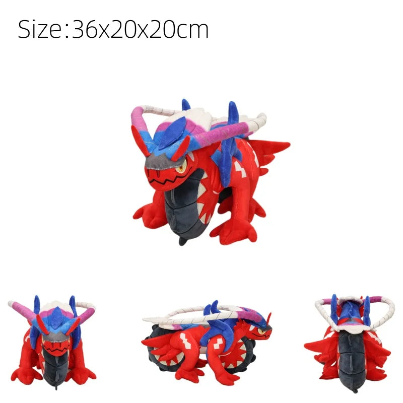 New Pokémon Plush Toys – Garchomp, Groudon, Primal Charizard, Vulpix, Koraidon, Miraidon & Gyarados Soft Stuffed Animals, Kids Gifts