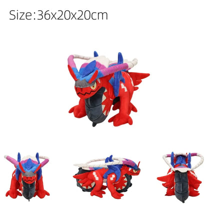 New Pokémon Plush Toys – Garchomp, Groudon, Primal Charizard, Vulpix, Koraidon, Miraidon & Gyarados Soft Stuffed Animals, Kids Gifts