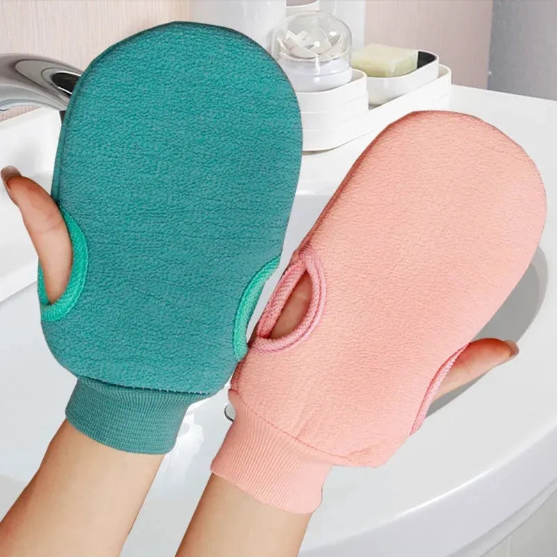Exfoliating Bath Mitt Glove - 1PC Peeling Scrub for Body Cleaning, Dead Skin Removal, Shower SPA Massage Towel