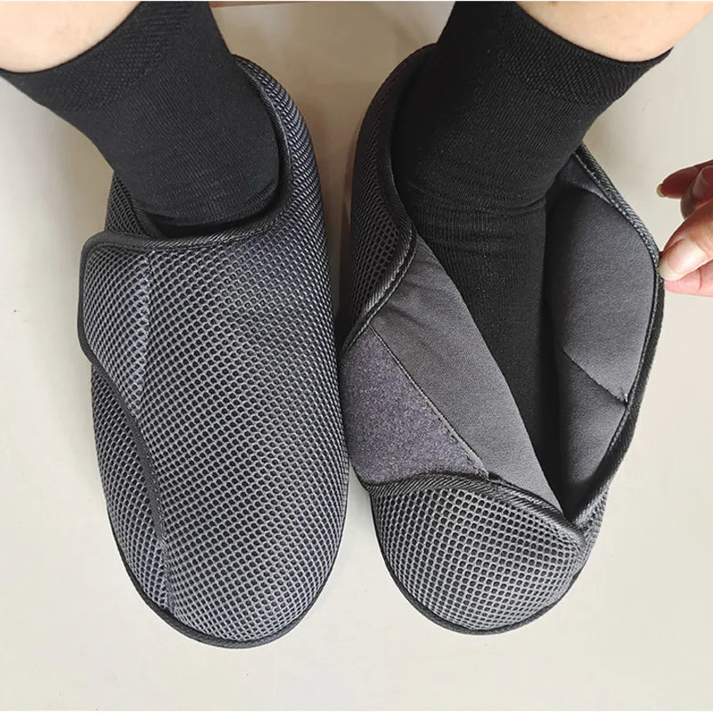 Unisex Diabetic Walking Shoes for Elderly, Wide Fit Comfort Shoes for Swollen & Deformed Feet, Supportive Shoes for Men & Women