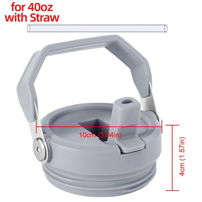1/2PCS Sealing Bottle Covers for Stanley 20/30/40oz – Spill-Proof Flip Straw Lid Replacement for Tumbler Cups