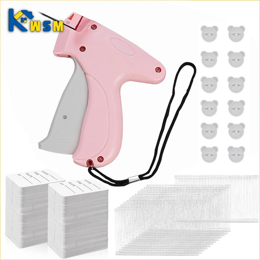 Garment Label Gun – Soft Silicone Pinless Snap Sewing Tool with Quilt Holder, Hangtag Gun & Anti-Slip Design