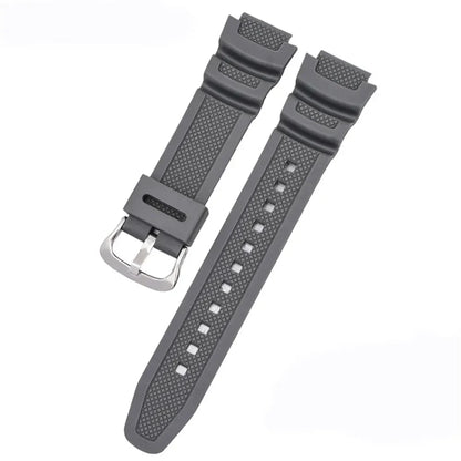 18mm Silicone Watch Strap for Casio G-Shock - Replacement Rubber Band for AE-1000W, AQ-S810W, SGW-400H, W-735H and Compatible Models