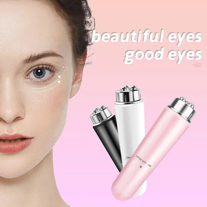 4-in-1 Electric Eye Massager – Micro Vibration Facial Device for Dark Circles, Puffiness & Eye Bag Relief