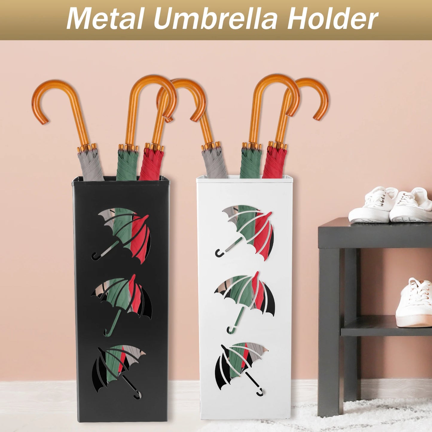 Multipurpose Metal Umbrella Holder Stand - Stylish and Functional Decor for Your Home