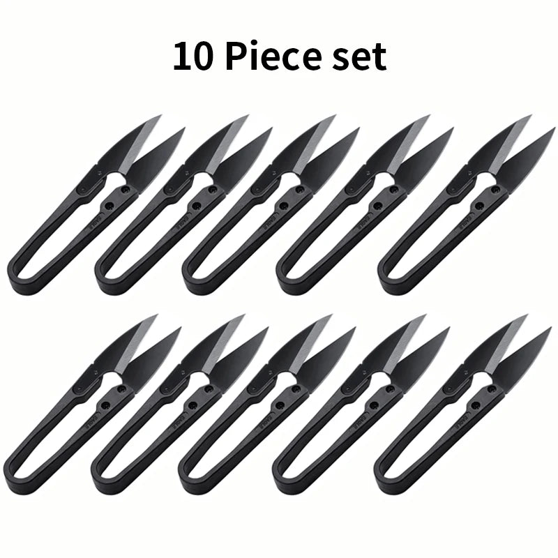 WUTA Antirust Thread Scissors – Professional Tailor U-Shaped Metal Blade Cutter for Sewing & DIY Needlework