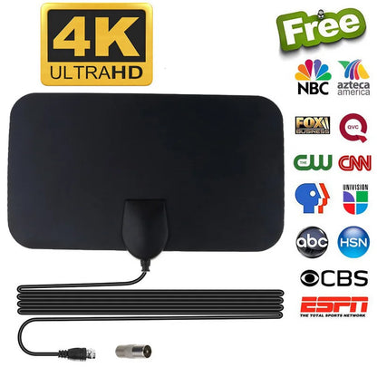 Smart TV Digital Antenna - 4K/1080P HDTV Signal Amplifier with 500-Mile Range