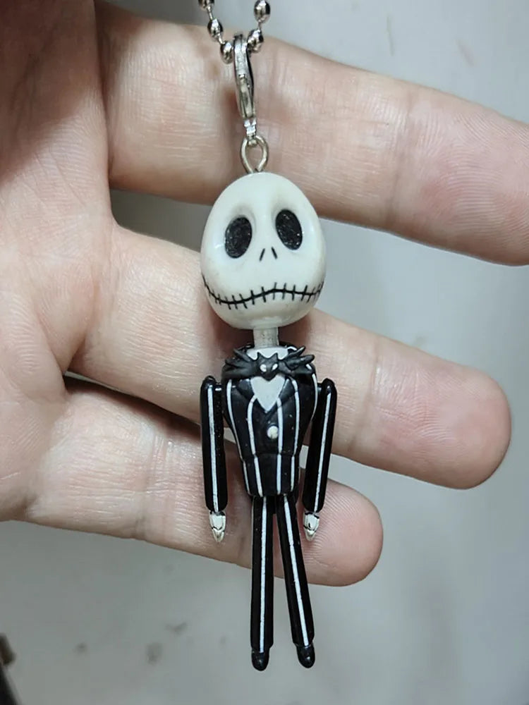 Disney The Nightmare Before Christmas Keychain – Jack Skellington Pendant Cute Doll Jewelry Accessory