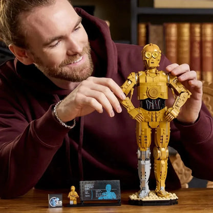 1138PCS UCS Star Battle C-3PO Robot Building Block – Union Assemble Puzzle Model Toy, Birthday & Christmas Gift