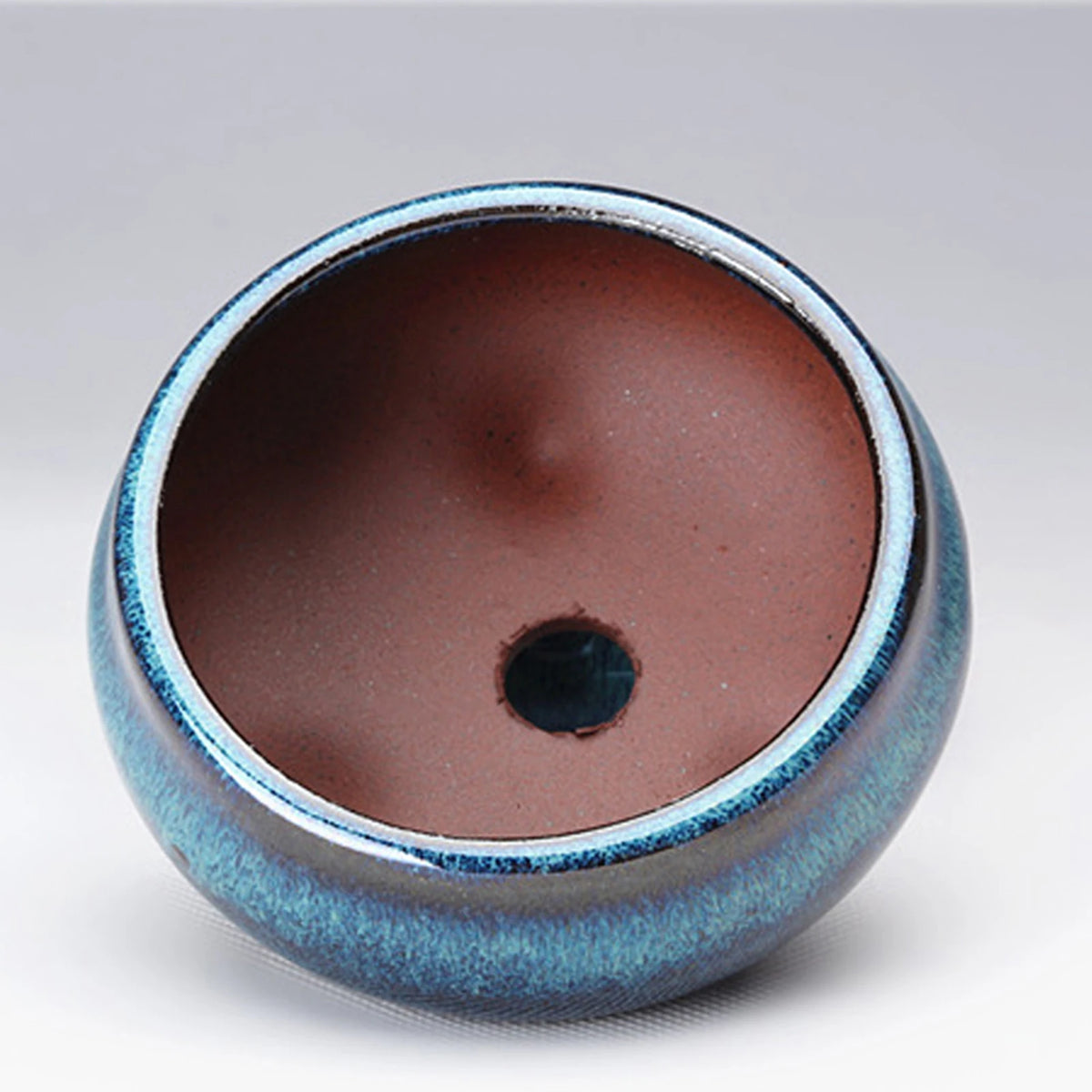 Breathable Ceramic Bonsai Pots - Stoneware Flowerpots with Drainage Holes for Garden Plants