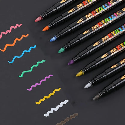 8-Pack Temporary Tattoo Pens – Liquid Ink for Body Art, Parties & Celebrations