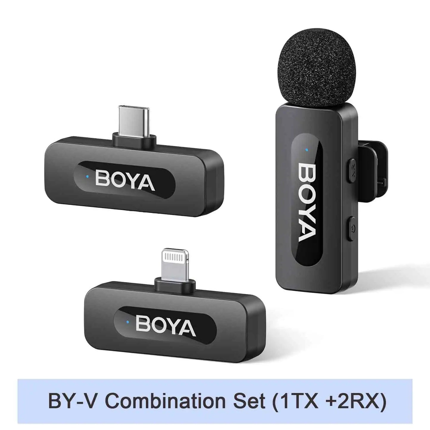 BOYA BY-V Wireless Lavalier Microphone – Professional Mini Mic for iPhone, iPad, Android, Live Broadcast, Gaming, Recording & Vlog