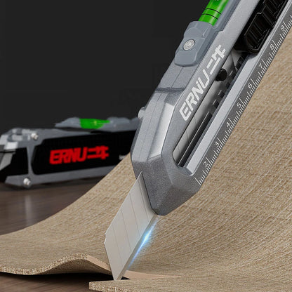 Industrial-Grade Aluminum Alloy Multifunctional Art Knife: Thickened Wallpaper Cutter & Electrical Box Cutter for Home and School Use
