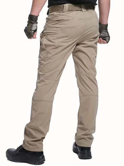 Men's Outdoor Tactical Pants — Multi-Pocket, Water-Repellent, Wear-Resistant Hiking & Sweatpants